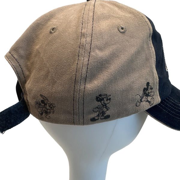 Disney Mens Brown Hat Mickey Baseball Cap Sz 57-62cm