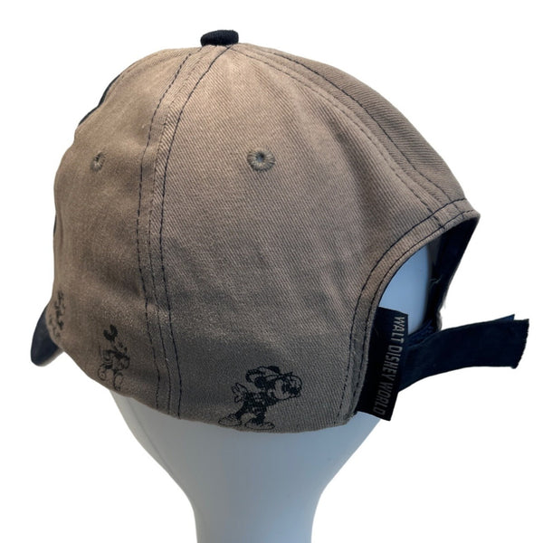 Disney Mens Brown Hat Mickey Baseball Cap Sz 57-62cm
