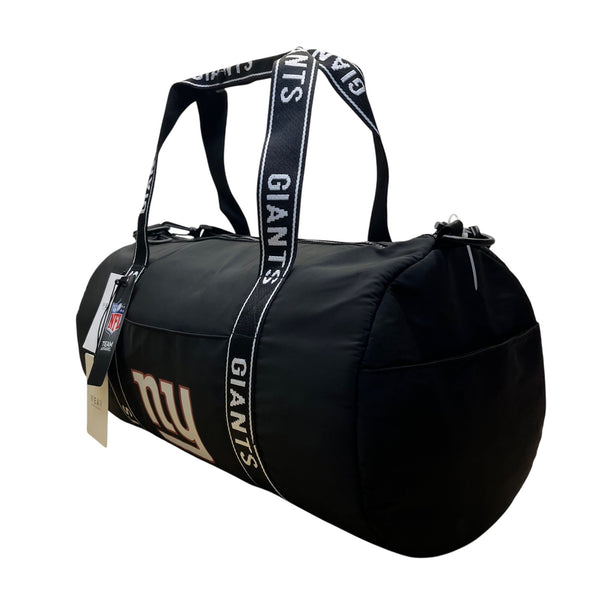 Wear Men’s Black & White  NFL NY Giants Team Logo Branding Travel Duffel Bag