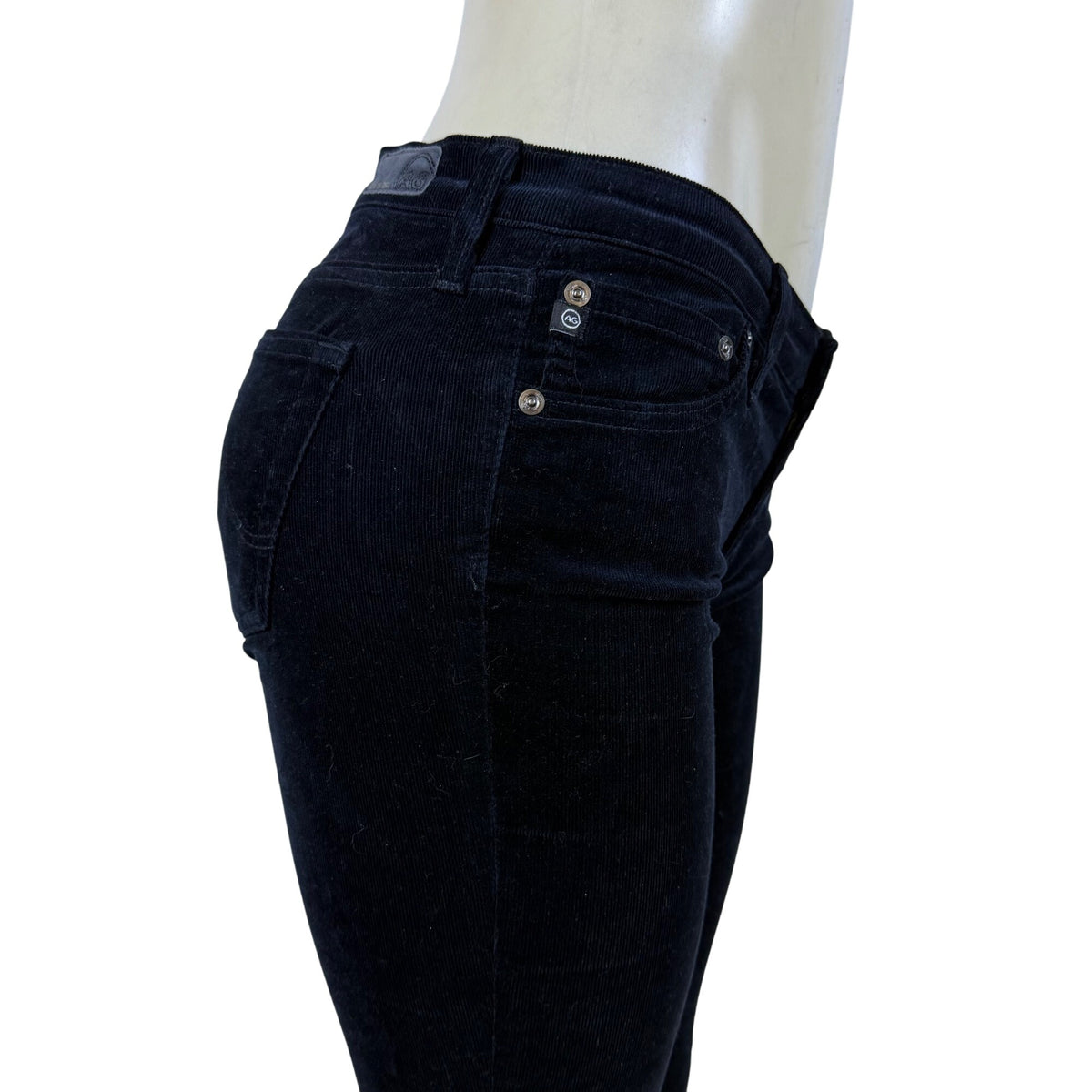 The Ballad Adriano Goldschmied Women's Black Pants Low Rise Slim Bootcut Sz 27R