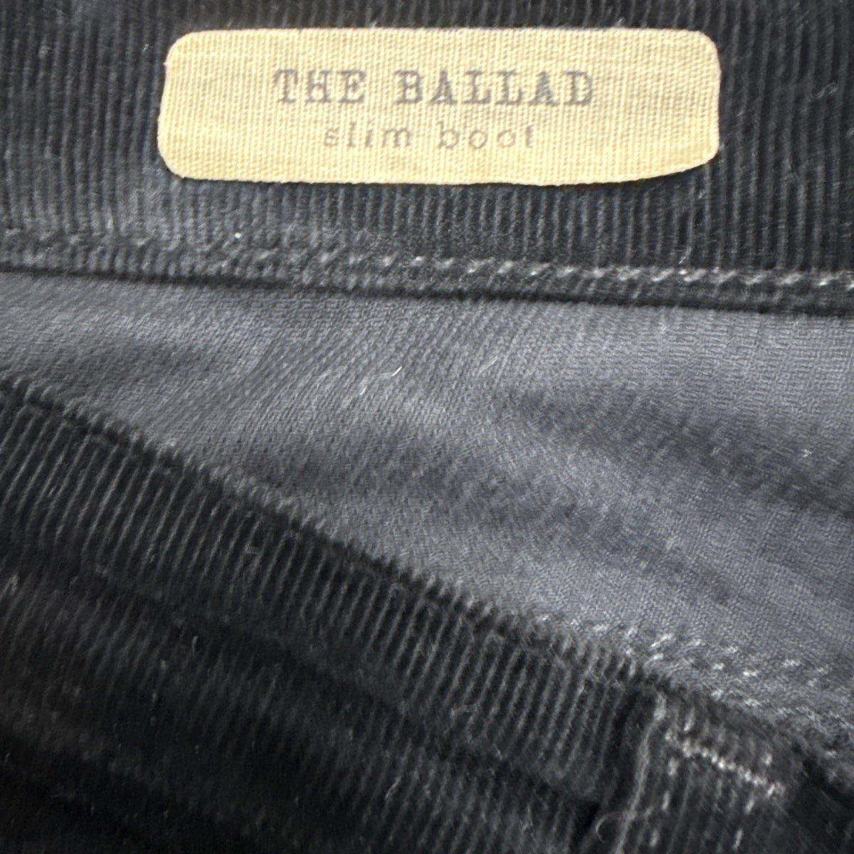 The Ballad Adriano Goldschmied Women's Black Pants Low Rise Slim Bootcut Sz 27R