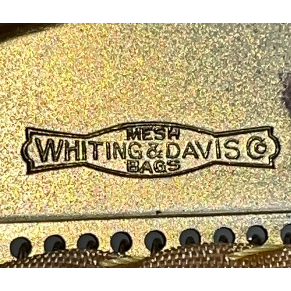 Whiting & Davis Co Women’s Gold Mesh Metal Frame Evening Coin Purse Size S