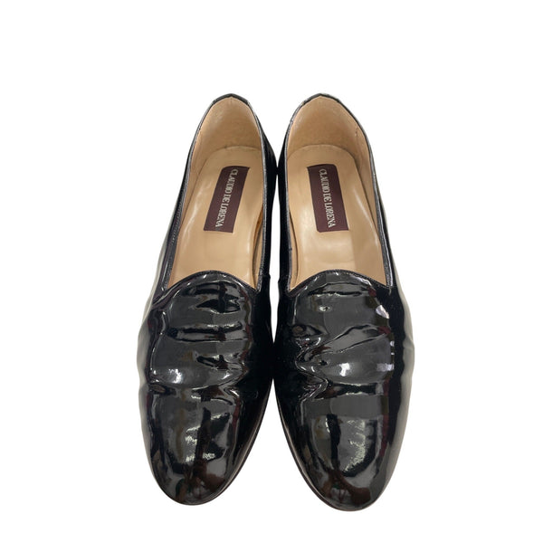 Claudio De Lorena Mens Black Leather Dress Shoes Size 10.5 Made In Spain