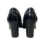 Michael Kors Women's Black Leather Bayville Heeled Loafer Sz 9M