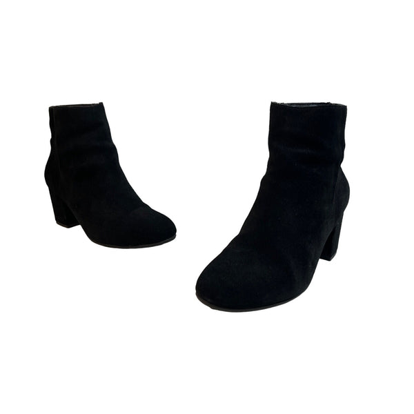 Steve Madden Women's Black Suede Holster Booties Sz 7B