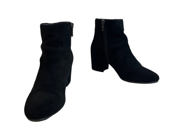 Steve Madden Women's Black Suede Holster Booties Sz 7B