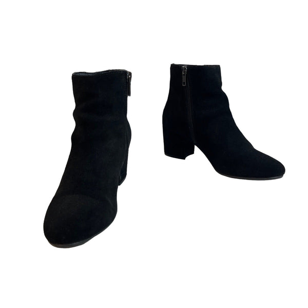 Steve Madden Women's Black Suede Holster Booties Sz 7B