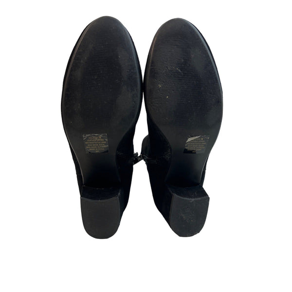 Steve Madden Women's Black Suede Holster Booties Sz 7B