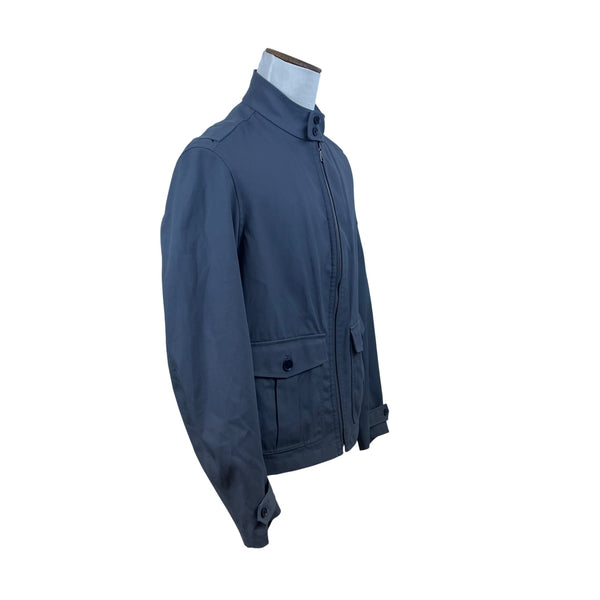 Banana Republic Mens Blue Acrylic Jacket Large Lightweight Zip-Up