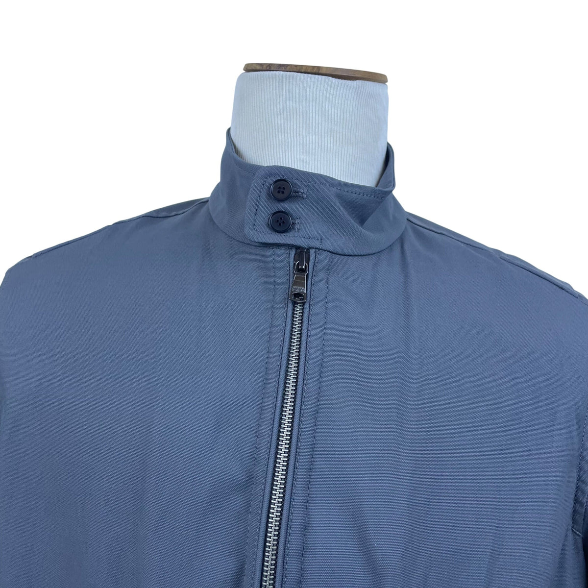 Banana Republic Mens Blue Acrylic Jacket Large Lightweight Zip-Up