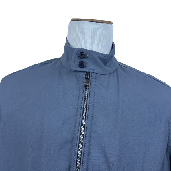 Banana Republic Mens Blue Acrylic Jacket Large Lightweight Zip-Up