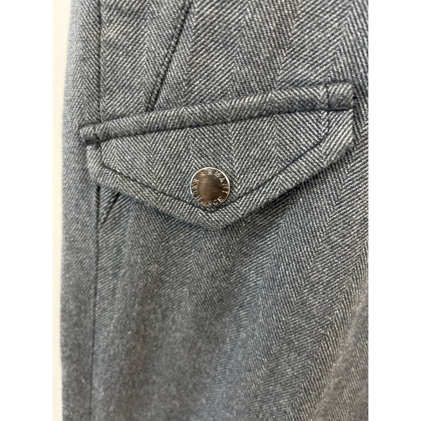 Armani Exchange Women's Gray Herringbone Modern Pants Sz 2