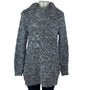 Ruff Hewn Cable Knit Gray Chunky Sweater Women Cowl Neck Tunic Size PM