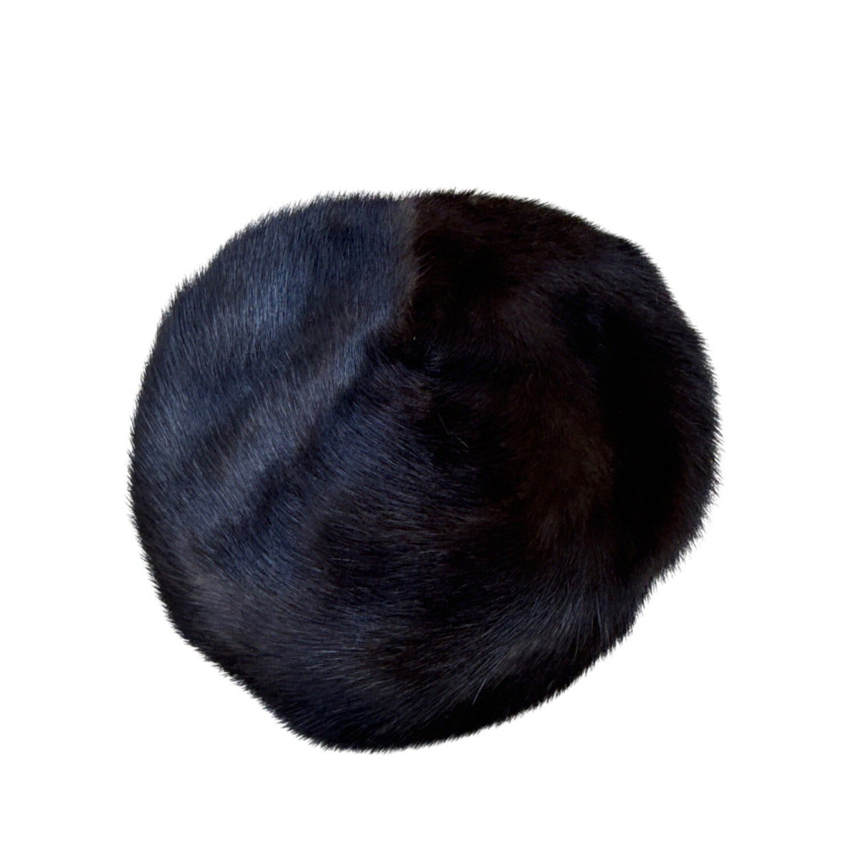 Vintage Amrose New York Brown Mink Fur Hat Satin Lining 22" Circ Winter Fashion