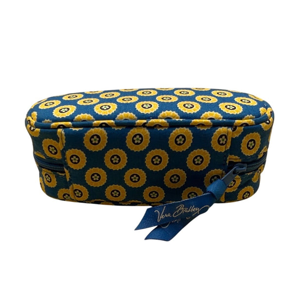 Vera Bradley Blue Cool Keeper Pattern Quilted & Eyeglass Case Set - New