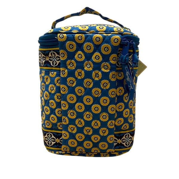 Vera Bradley Blue Cool Keeper Pattern Quilted & Eyeglass Case Set - New