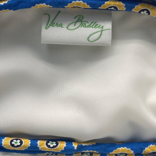 Vera Bradley Blue Cool Keeper Pattern Quilted & Eyeglass Case Set - New