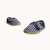 Mayoral Youth Girl's Marine Blue Vichy Alpargata Sz 11