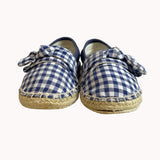 Mayoral Youth Girl's Marine Blue Vichy Alpargata Sz 11