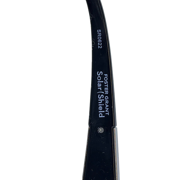 Foster Grant Mens Black Plastic Polarized Wraparound Sunglasses Solar Shield