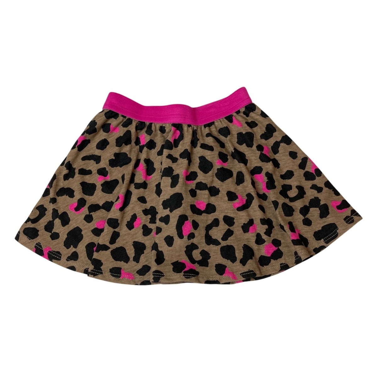 Epic Threads Toddler Girls Leopard Print Skirt With Shorts Brown/Pink Sz 3T