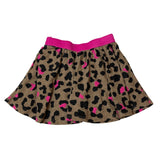 Epic Threads Toddler Girls Leopard Print Skirt With Shorts Brown/Pink Sz 3T