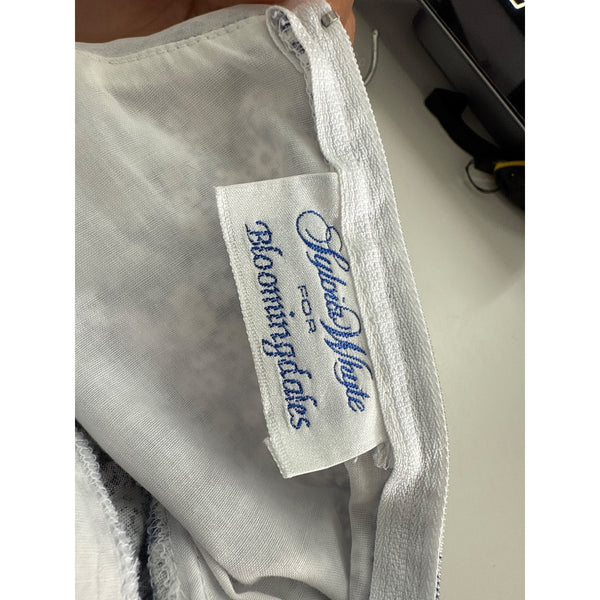 Sylvia Whyte For Bloomingdales Girls Black & White Floral Cotton Dress With Bow 4T