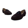 Journey West Womens Coffee Suede Bow Detail Loafers Size 7M - New