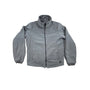 Koret Womens Medium Gray Full-Zip Fleece Jacket With Quilted Panels & Pockets