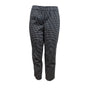 Talbots Women's Black Straight Ankle Pants With White Polka Dots Sz 8