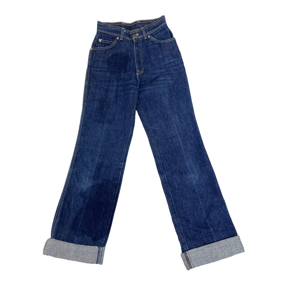 Vintage Oscar de la Renta Women’s Blue Dark Washed Blend Jeans Size 8