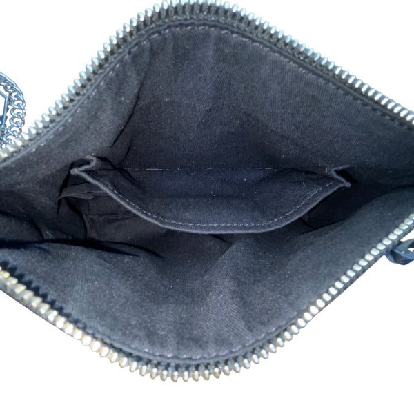 Rebecca Minkoff Women’s Black Leather Chain Strap Compact Design Crossbody  Bag