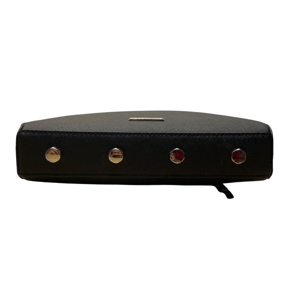 Rebecca Minkoff Women’s Black Leather Chain Strap Compact Design Crossbody  Bag