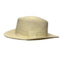 Furtalk Unisex Light Beige Straw Boater Hat M Ribbon Band