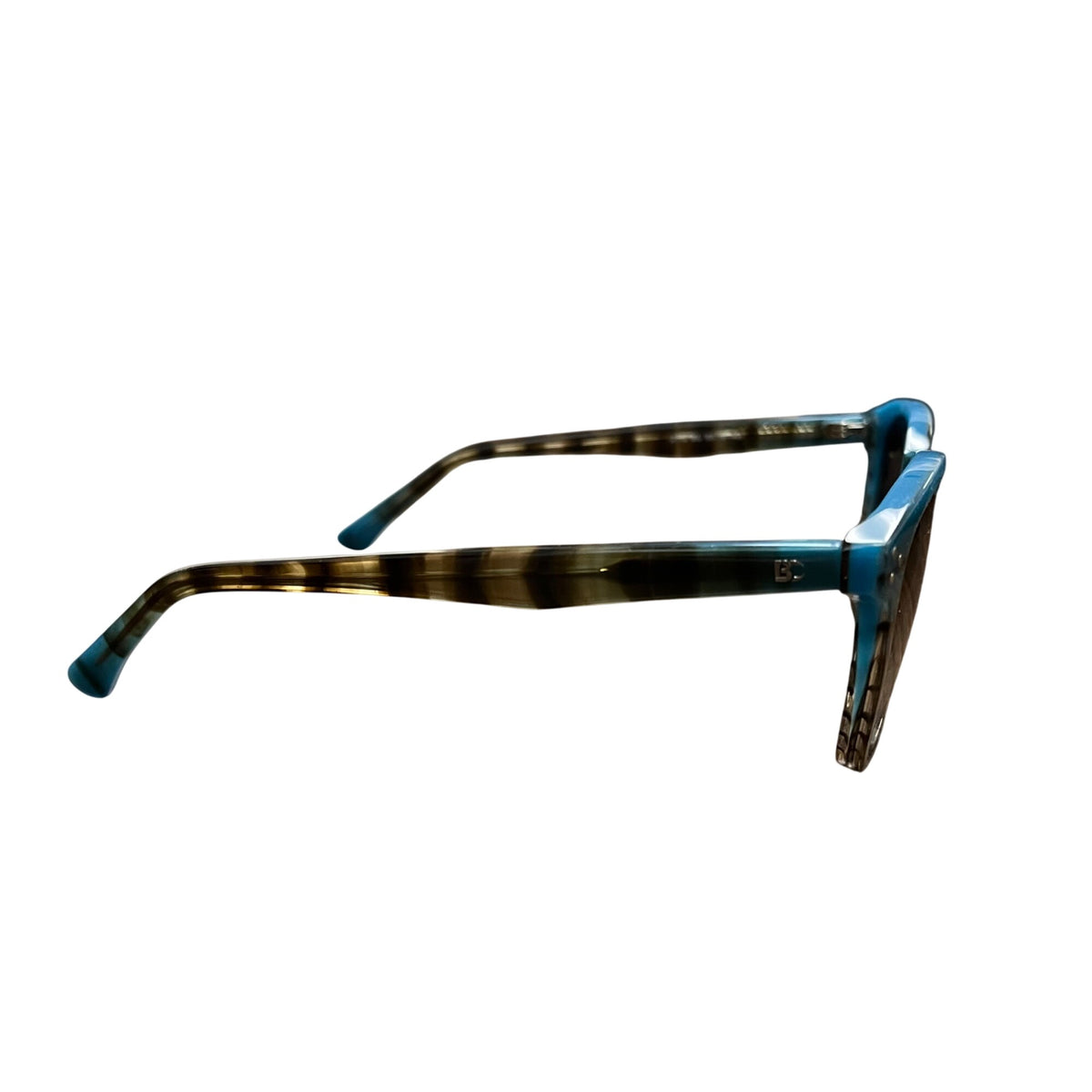 Kate Spade Womens Blue Gradient Acetate Square Sunglasses With Case Brown Lenses