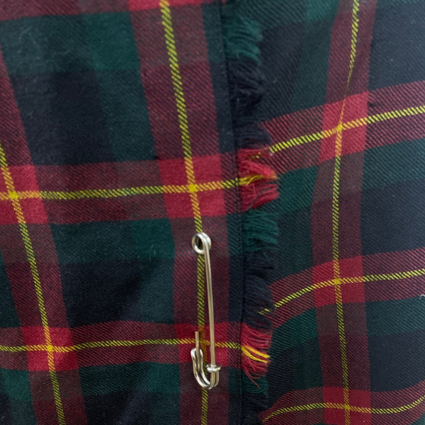 Lauren Ralph Lauren Womens Red & Green Plaid Kilt Skirt With Buckle Size 16