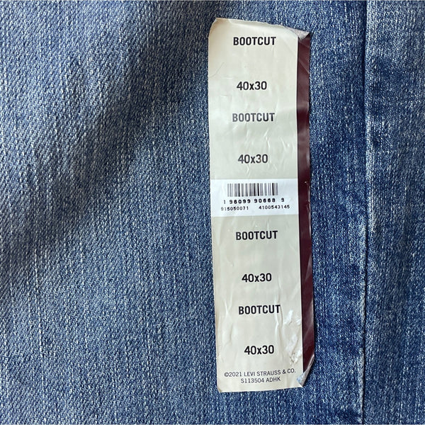 Signature Men's Blue Bootcut Jeans Sz 40x30 - NWT