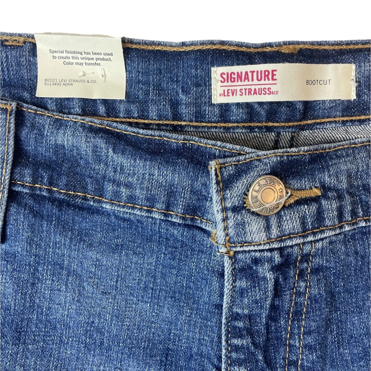 Signature Men's Blue Bootcut Jeans Sz 40x30 - NWT