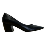 Vaneli Women’s Black Calf Leather Kayana Block Heels Shoes Size 6.5M