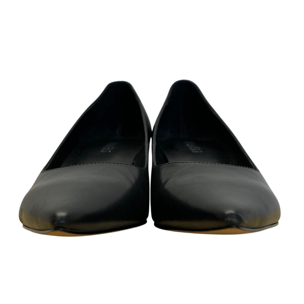 Vaneli Women’s Black Calf Leather Kayana Block Heels Shoes Size 6.5M