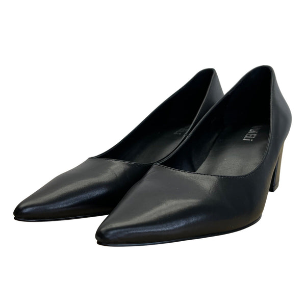 Vaneli Women’s Black Calf Leather Kayana Block Heels Shoes Size 6.5M