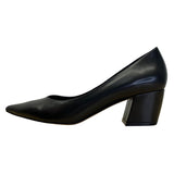 Vaneli Women’s Black Calf Leather Kayana Block Heels Shoes Size 6.5M