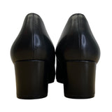 Vaneli Women’s Black Calf Leather Kayana Block Heels Shoes Size 6.5M