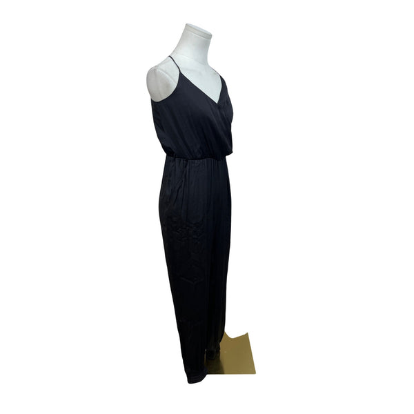 Bardot Black Jumpsuit With Draped Front & Slim Fit Sz 4/XS EUR 36