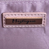 Mistique Pink Gold Accents Vegan Leather Convertible Backpack & Shoulder Bag
