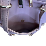 Mistique Pink Gold Accents Vegan Leather Convertible Backpack & Shoulder Bag
