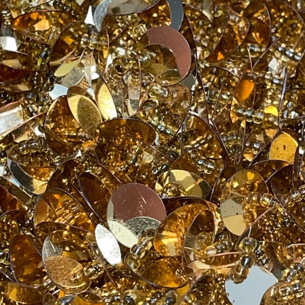 Unbranded Women’s Gold Sequin Beads With Rope Strap Evening Crossbody Bag