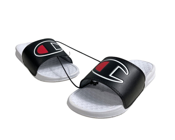 Champion Super Slide CB Sandals Black White Preschool Sz 3
