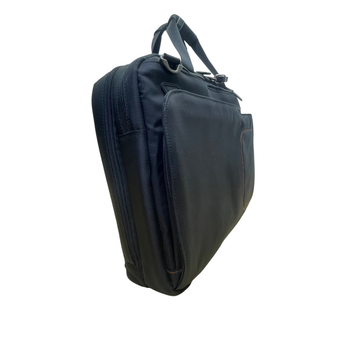 Briggs & Riley Mens Black Nylon Adjustable Strap Spacious Laptop Briefcase Sz L