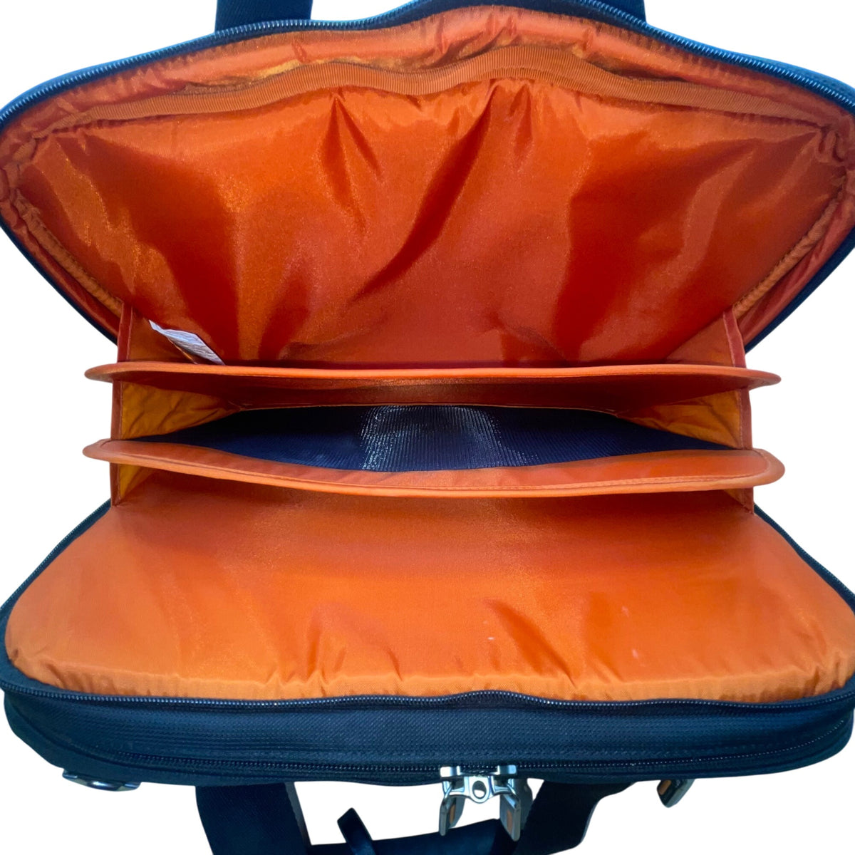 Briggs & Riley Mens Black Nylon Adjustable Strap Spacious Laptop Briefcase Sz L